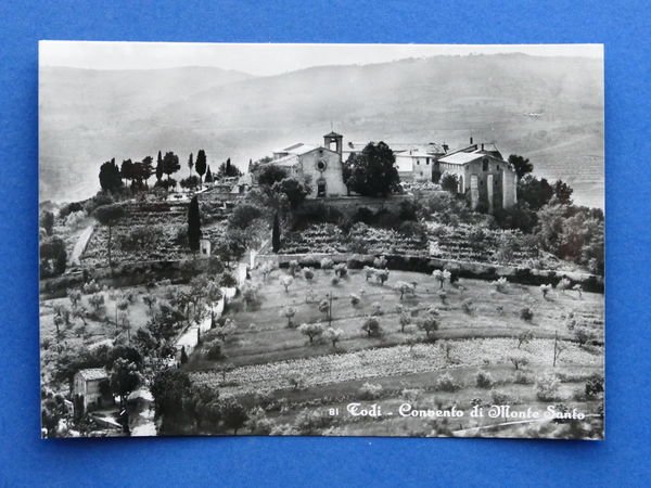 Cartolina Todi - Convento di Monte Santo - 1960 ca.