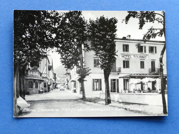 Cartolina Limone Piemonte - Hotel Touring - 1955 ca.