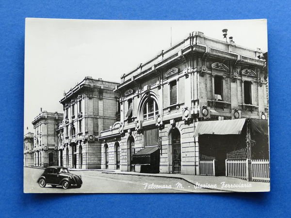 Cartolina Falconara Marittima - Stazione Ferroviaria - 1950 ca.