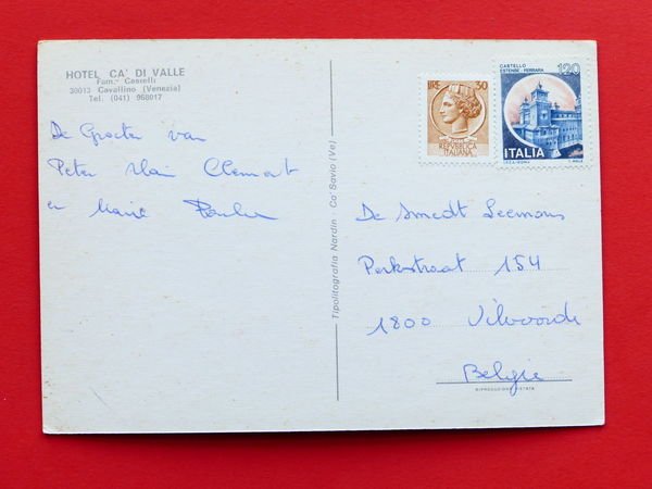 Cartolina Cavallino - Hotel Ca' di Valle - 1980 ca..