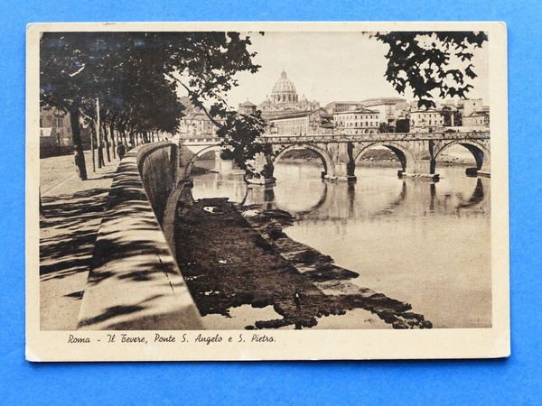 Cartolina Roma - Il Tevere - Ponte S. Angelo - …