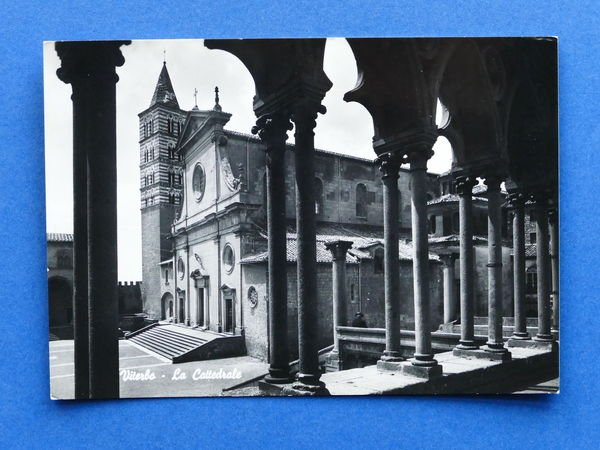 Cartolina Viterbo - La Cattedrale - 1961.