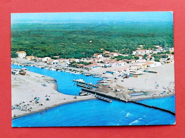 Cartolina Marina di Grosseto - Veduta aerea - 1988.