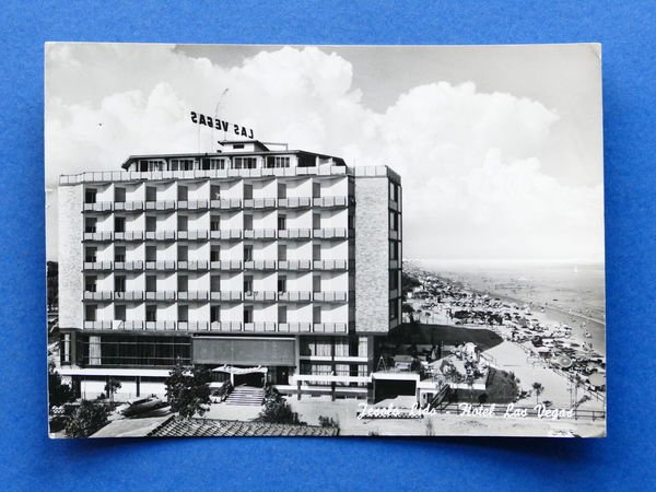Cartolina Jesolo Lido - Hotel Las Vegas - 1961.