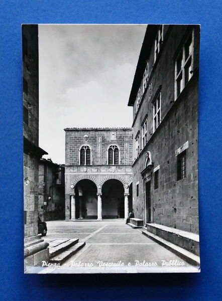 Cartolina Pienza - Palazzo Vescovile e Palazzo Pubblico - 1960 …