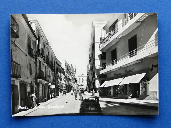 Cartolina Paola - Corso Garibaldi - 1960.
