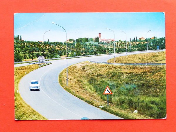 Cartolina Monte S. Savino - Veduta dall'Autostrada - 1968