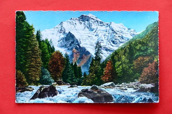 Cartolina Svizzera - Lutschine mit Jungfrau - 1960 ca.
