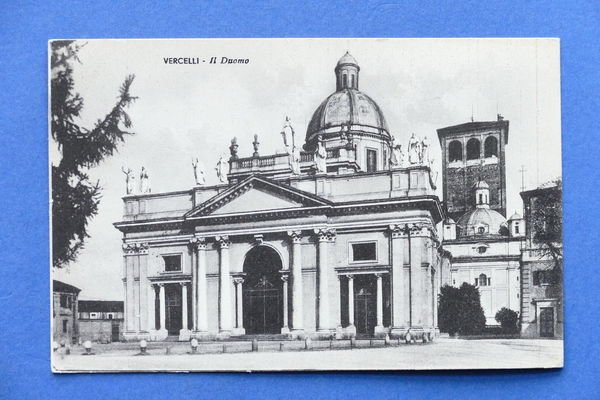 Cartolina Vercelli - Il Duomo - 1915 ca.