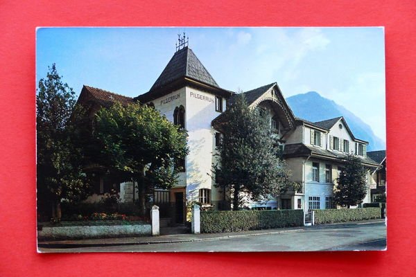 Cartolina Svizzera - Christ. Hospiz Hotel-Pension Pilgerruh Interlaken - 1960 … | Immagine principale