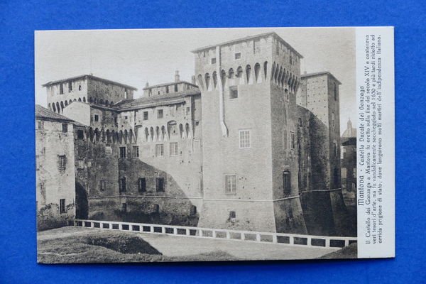 Cartolina Mantova - Castello Ducale dei Gonzaga - 1930 ca.