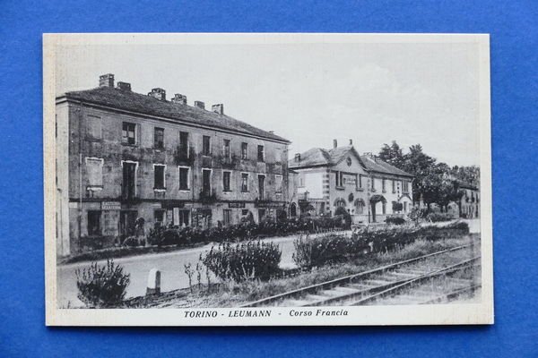 Cartolina Torino - Leumann - Corso Francia - 1925 ca.