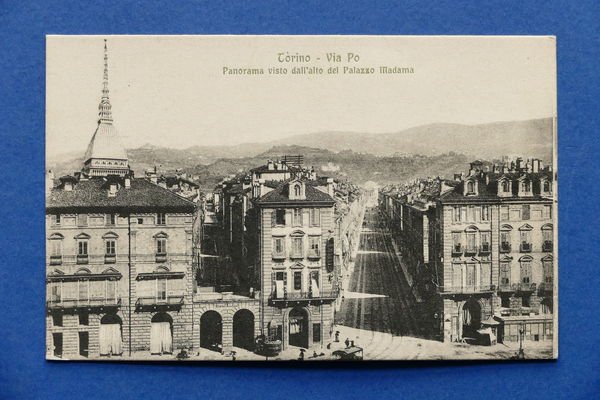 Cartolina Torino - Panorama visto dall'alto del Palazzo Madama - …