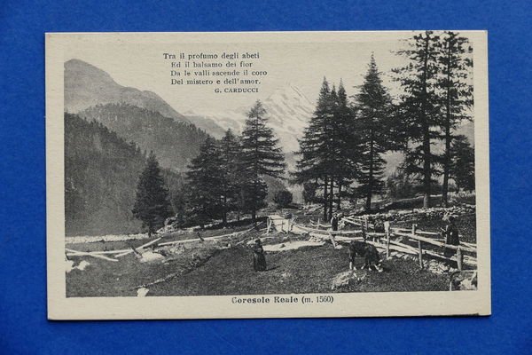 Cartolina Ceresole Reale - 1930 ca.