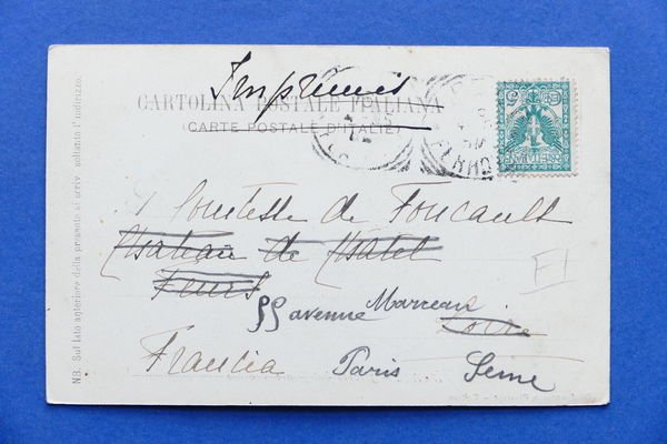 Cartolina Firenze - Arcate del Ponte Vecchio - 1903