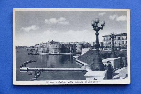 Cartolina Taranto - Castello della Rotonda al Lungomare - 1925 …