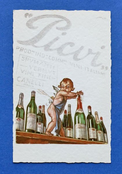 Cartolina Pubblicità - Picvi Spumanti Vini - Ditta Pugni e …