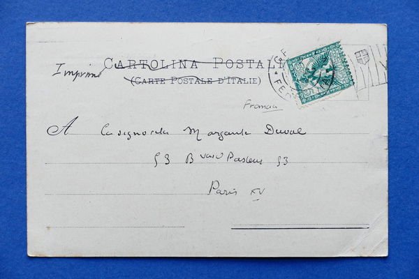 Cartolina Genova - Veduta del Porto con scaricatori di carbone …