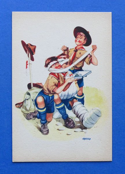 Cartolina Illustratori Corbella - Boy Scout (2) - 1940 ca.