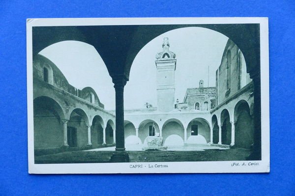 Cartolina Capri - La Certosa - 1920 ca.