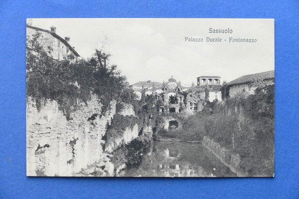 Cartolina Sassuolo - Palazzo Ducale - Fontanazzo - 1925 ca.
