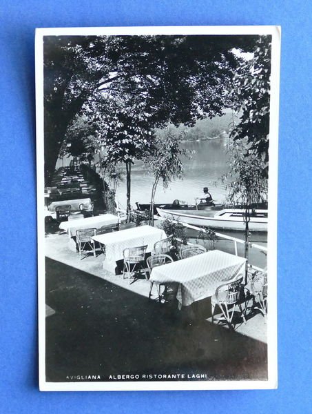 Cartolina Avigliana - Albergo Ristorante Laghi - 1930 ca.
