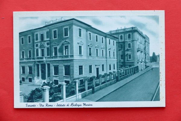Cartolina Taranto - Via Roma - Istituto di Biologia Marina …