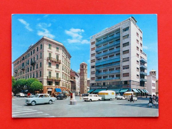 Cartolina Savona - Piazza Giulio II - 1966