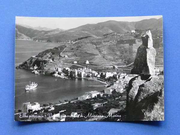 Cartolina Isola d'Elba - Veduta panoramica di Marciana Marina - …