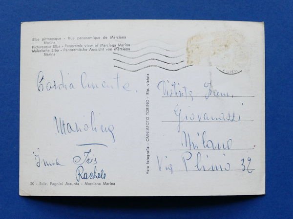 Cartolina Isola d'Elba - Veduta panoramica di Marciana Marina - …