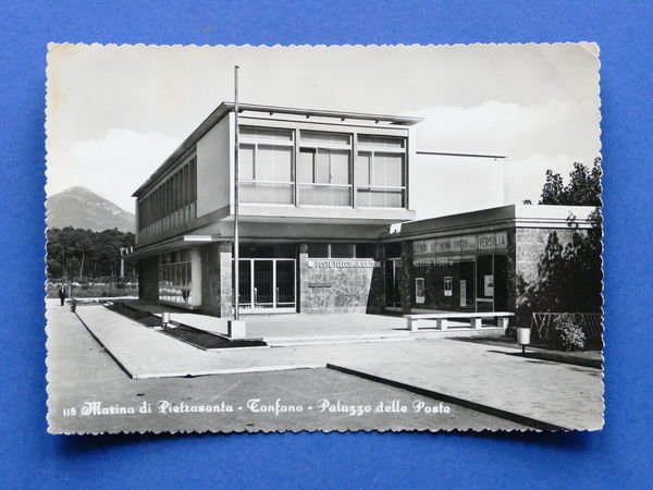 Cartolina Marina di Pietrasanta - Tonfano - Palazzo delle Poste …