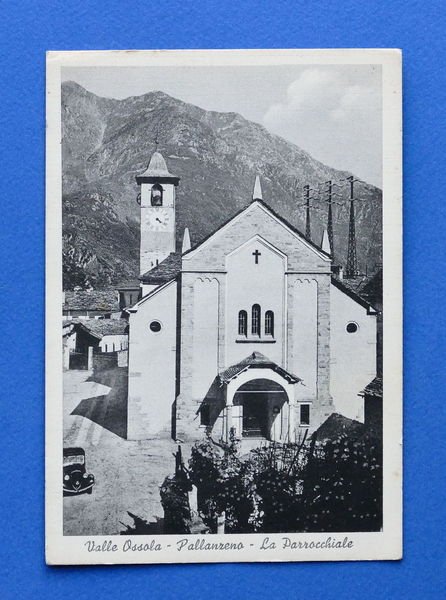 Cartolina Valle Ossola - Pallanzeno - La Parrocchiale - 1940 …