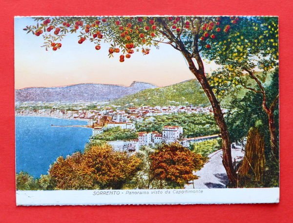 Cartolina Sorrento - Panorama visto da Capodimonte - 1930 ca.