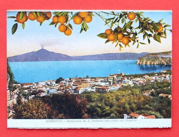 Cartolina Sorrento - Panorama da S. Antonio con vista del …