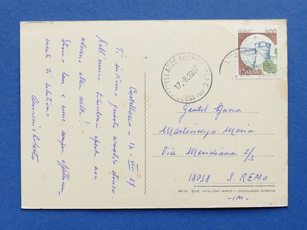 Cartolina Castellazzo Bormida - Panorama - 1987