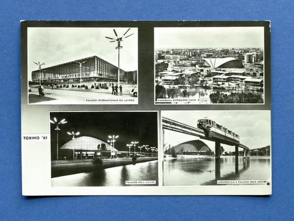 Cartolina Esposizione di Torino '61 - Varie vedute