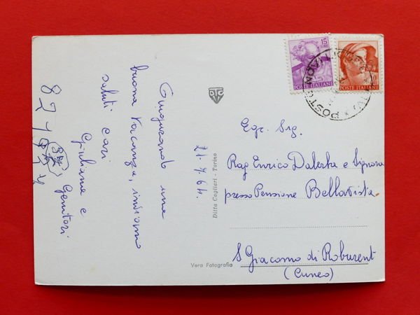 Cartolina Novi Ligure - Villa Minetta - 1964