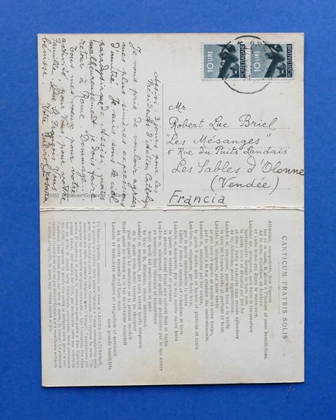 Cartolina doppia - Religione - Il Cantico di Frate Sole …