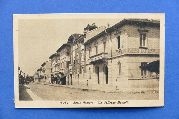 Cartolina Busto Arsizio - Via Goffredo Mameli - 1946