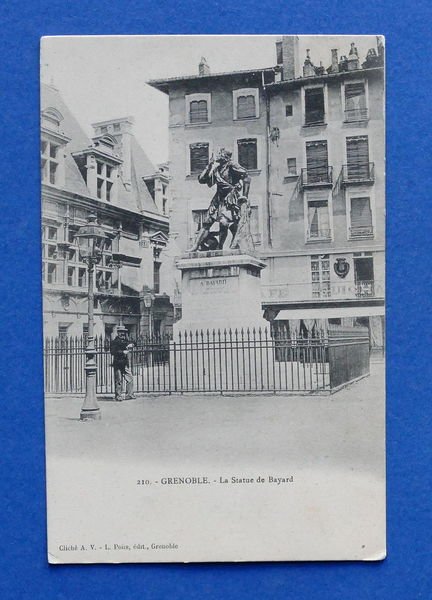 Cartolina Francia - Grenoble - La Statua di Bayard - …