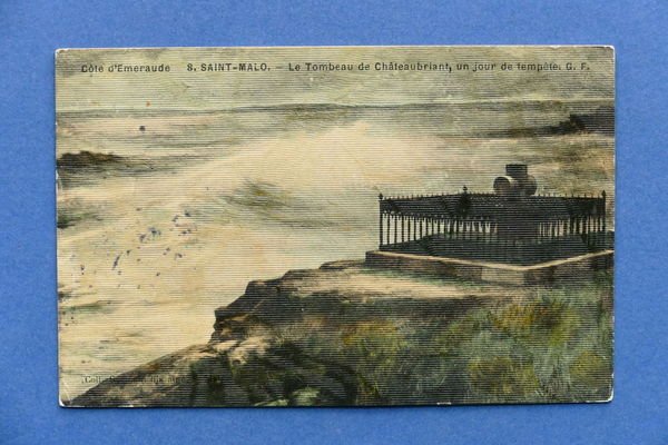 Cartolina Francia - Saint-Malo - Le Tombeau de Chateaubriant - …