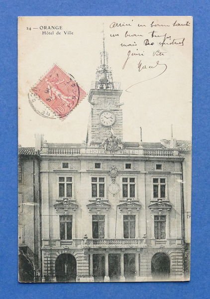 Cartolina Francia - Orange - Hotel de Ville - 1905