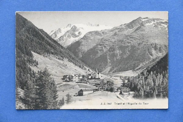 Cartolina Francia - Trient et l'Aiguille du Tour - 1910 …