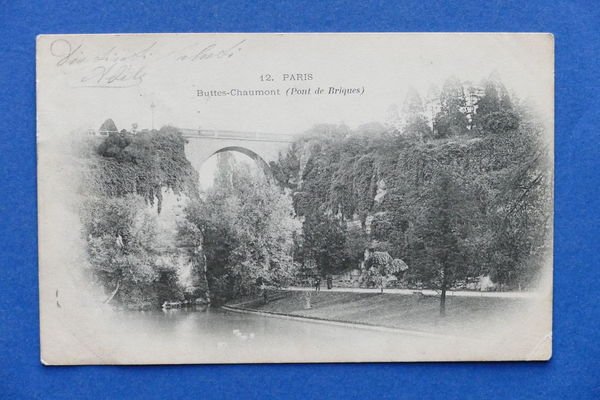 Cartolina Francia - Parigi - Buttes-Chaumont - Pont de Briques …