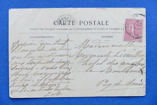 Cartolina Francia - Fontainebleau - Cour des Adieux - 1904