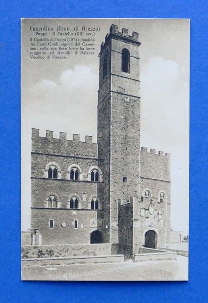 Cartolina Casentino - Poppi - Il Castello - 1925 ca.