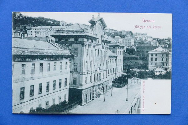 Cartolina Genova - Albergo dei Poveri - 1905 ca. | Immagine principale