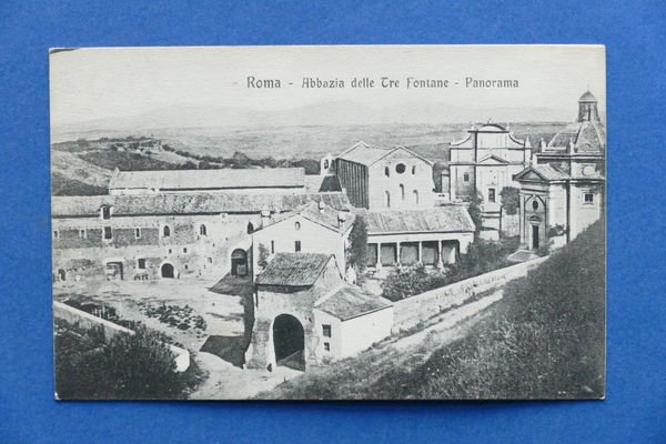 Cartolina Roma - Abbazia delle Tre Fontane - Panorama - …