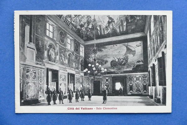 Cartolina Città del Vaticano - Sala Clementina - 1920 ca.