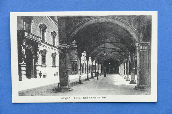 Cartolina Bologna - Portico della Chiesa dei Servi - 1910 …